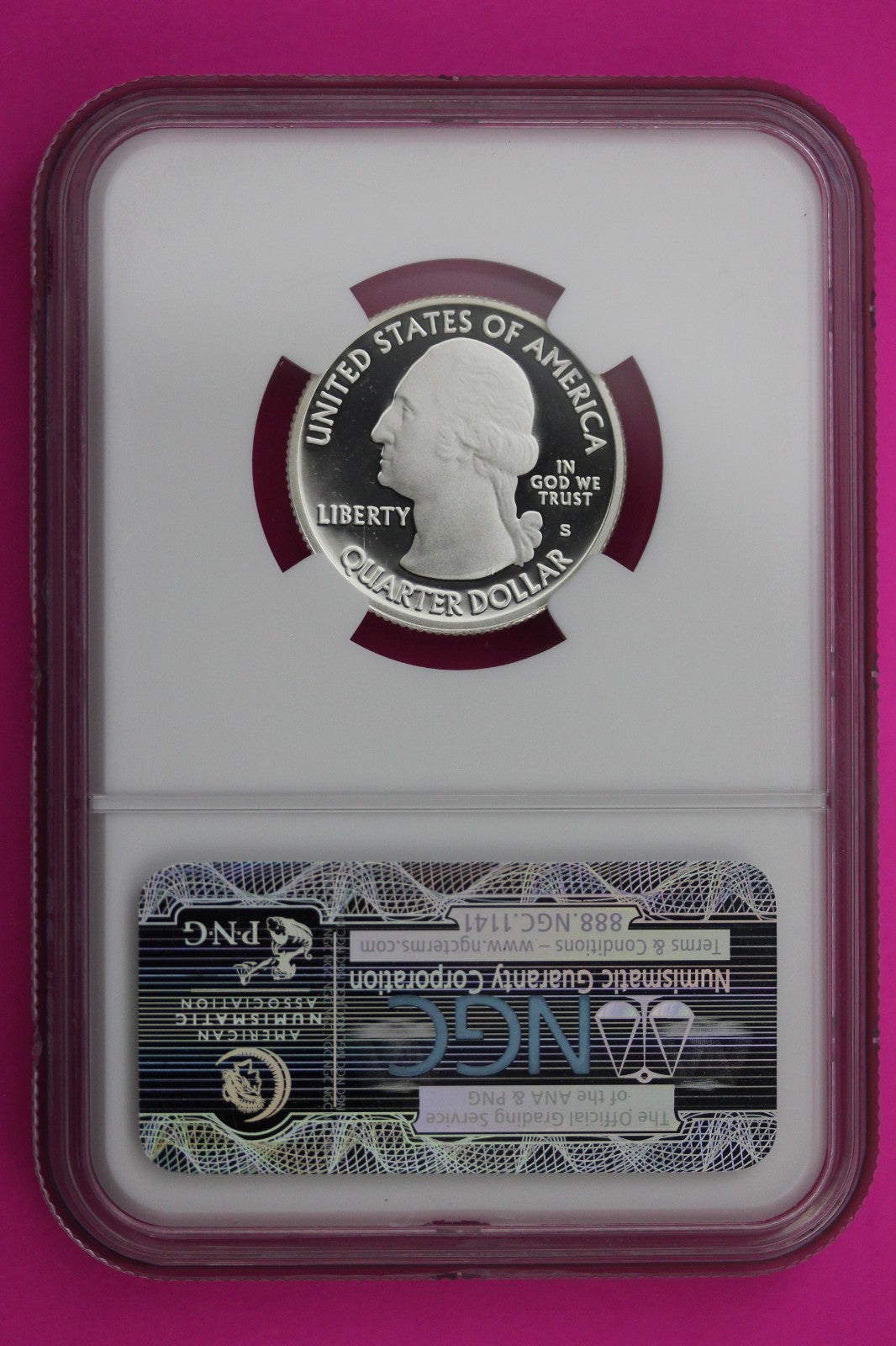 2010 S PF 70 Silver Quarter Grand Canyon Park ATB NGC Graded Certified Slab 505