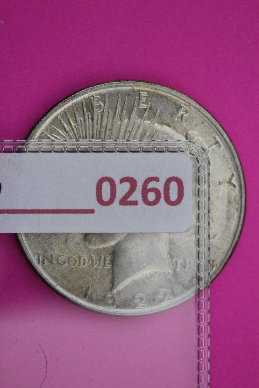 Toned 1922 D Peace Silver Dollar LIberty Coin Guaranteed Authentic 0260N