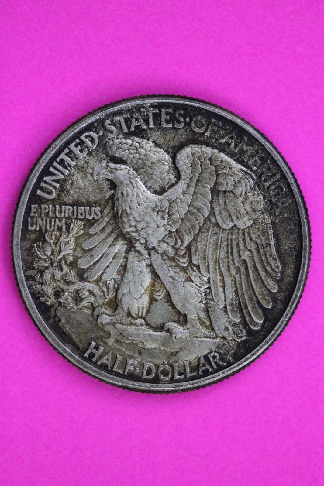 Toned High Grade 1942 P Walking Liberty Walker Half Dollar Coin Authentic 1812