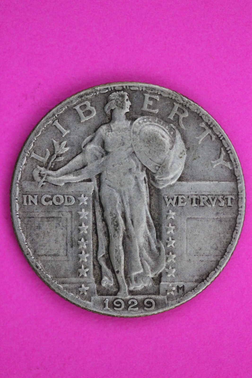 1929 P Standing Liberty Silver Quarter Semi Key Date Coin Exact Coin In Pic 35