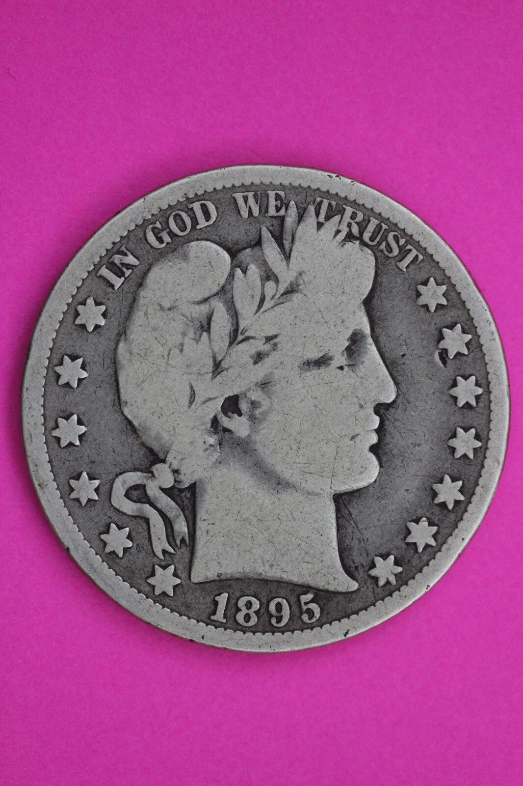 1895 P Barber Liberty Half Dollar Silver Coin Guaranteed Authentic Genuine 1176