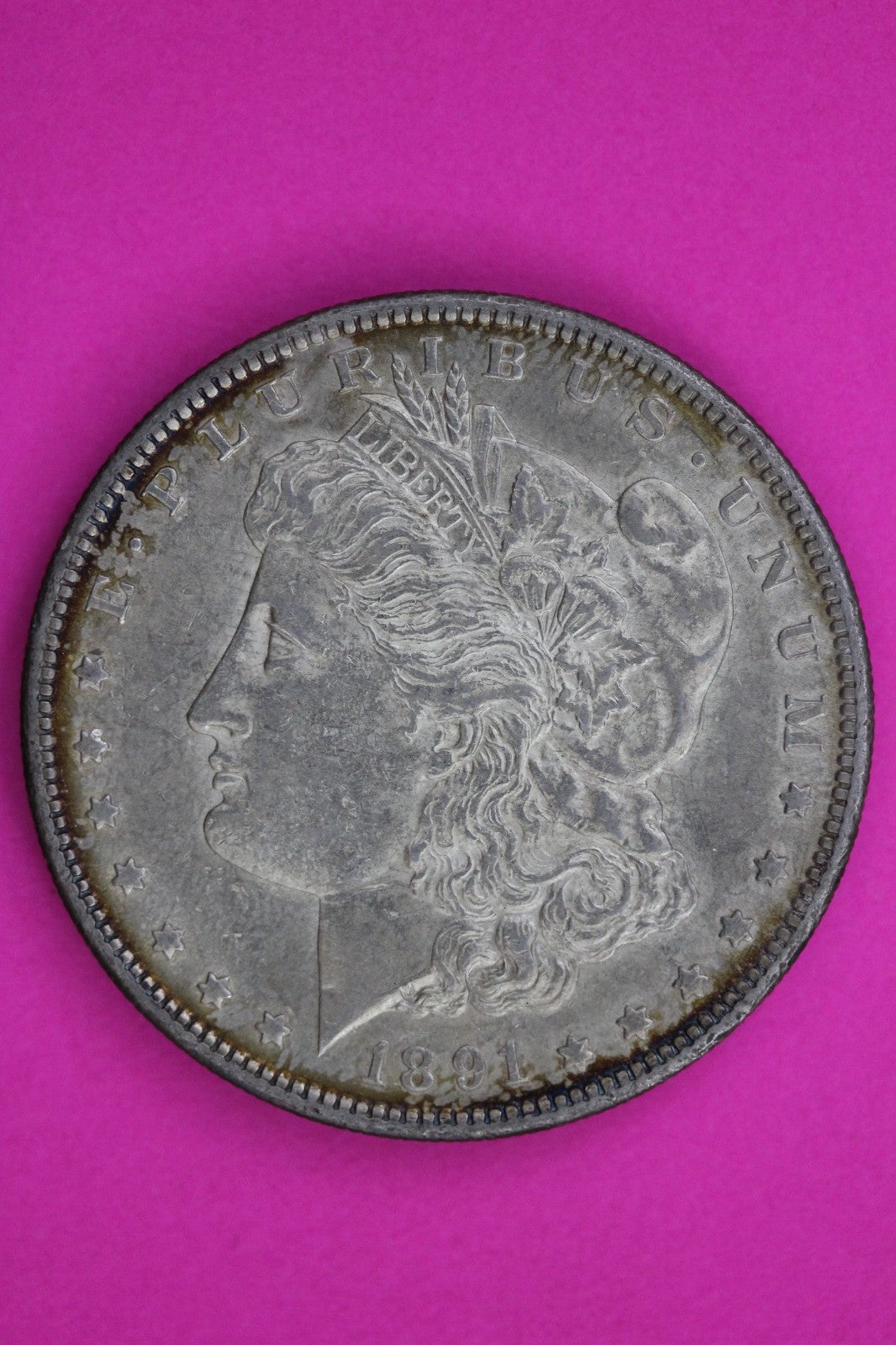 High Grade 1891 S Morgan Liberty Silver Dollar Guaranteed Authentic Coin 1805