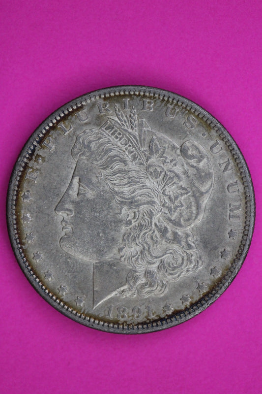 High Grade 1891 S Morgan Liberty Silver Dollar Guaranteed Authentic Coin 1805