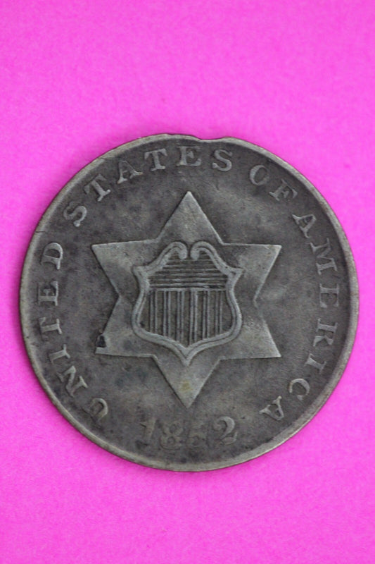 1852 Trime 3 Three Cent Silver Dime Exact Coin Shown In Pics Semi Key Date 144