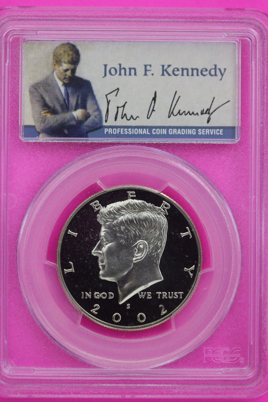 2002 S PR 69 Deep Cameo John Kennedy Clad Half Dollar JFK Label PCGS Slab 343