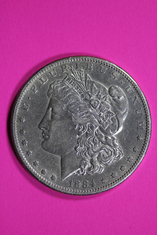 High Grade 1884 S Morgan Liberty Silver Dollar Key Date Coin San Francisco 210