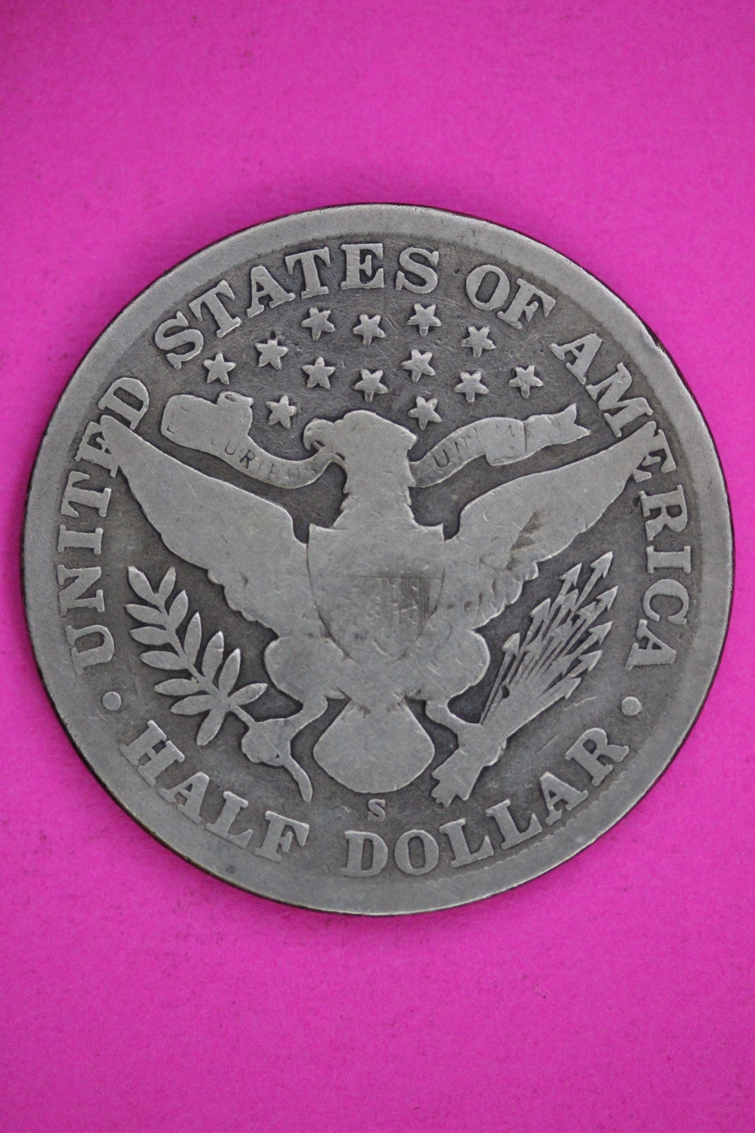 1907 S Barber Liberty Silver Half Dollar Guaranteed Authentic Genuine Coin 2860