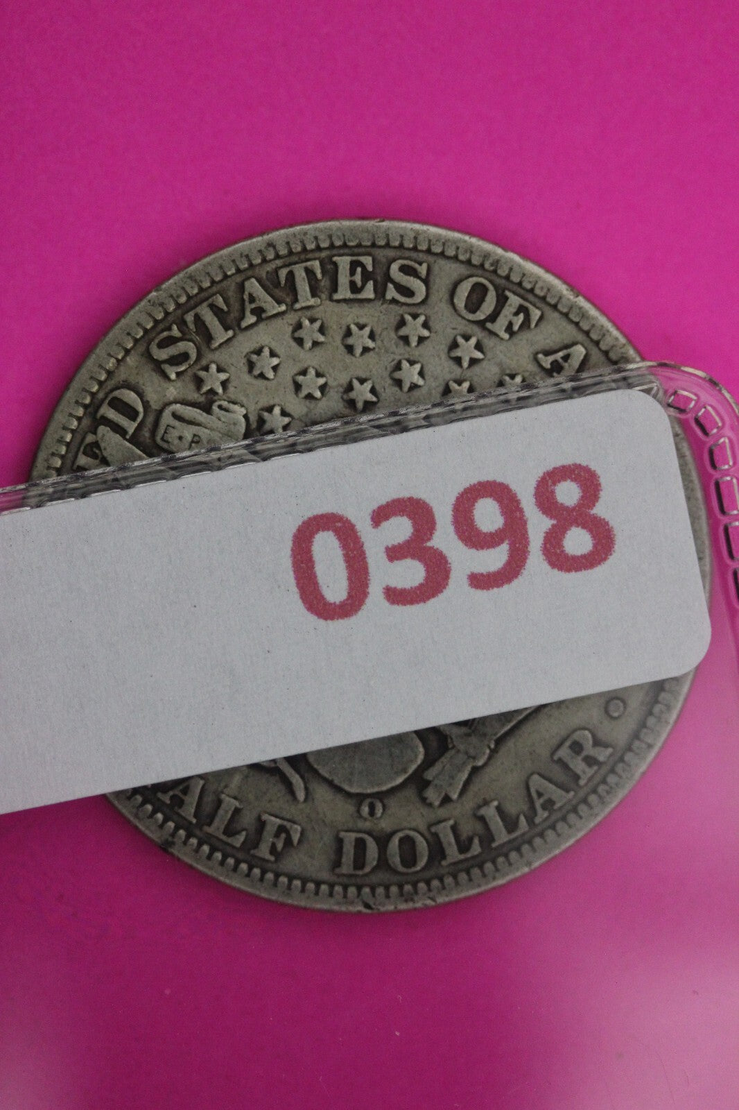 1908 O Barber Liberty Half Dollar Silver Scarce Semi Key Date Coin 0398N