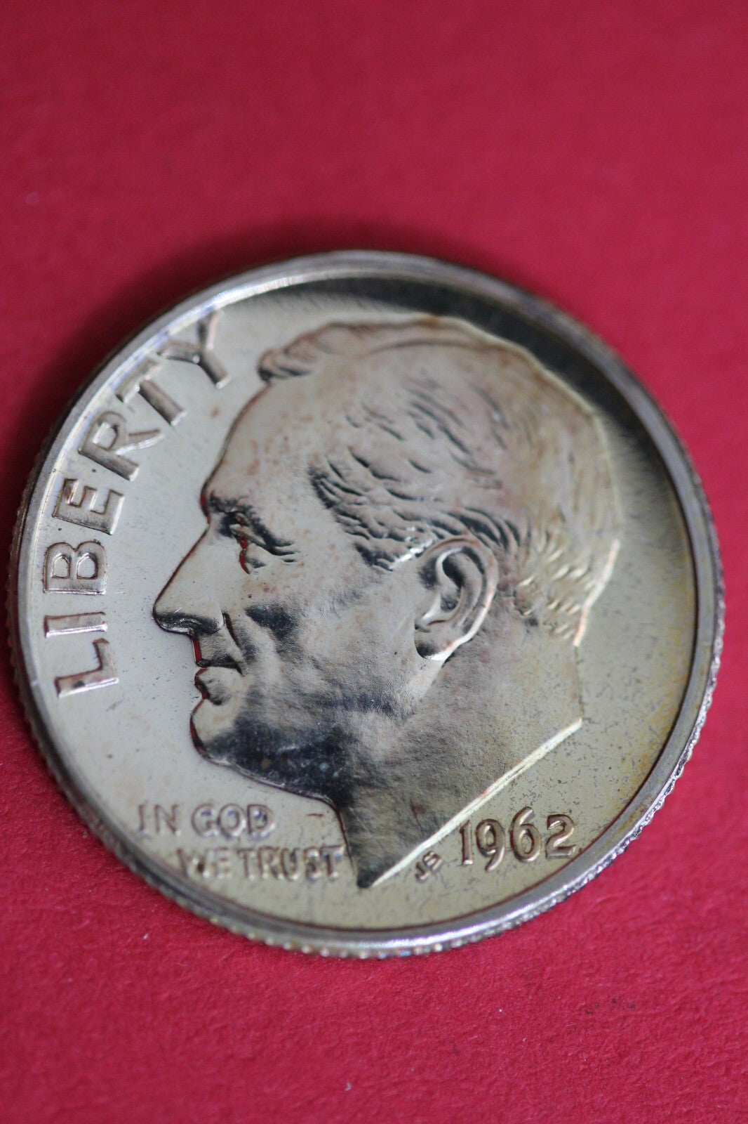 Toned 1962 Silver Proof Roosevelt Dime Exact Coin Shown 61