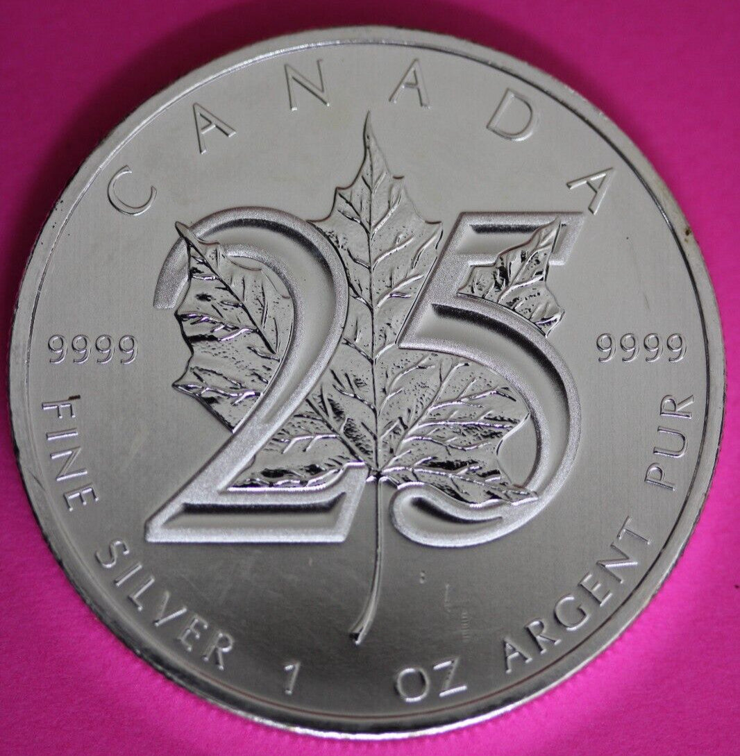 Gem BU 2013 Canada $5 Dollars 1 Ounce Silver Maple Leaf Same Coin In Pics CAF17