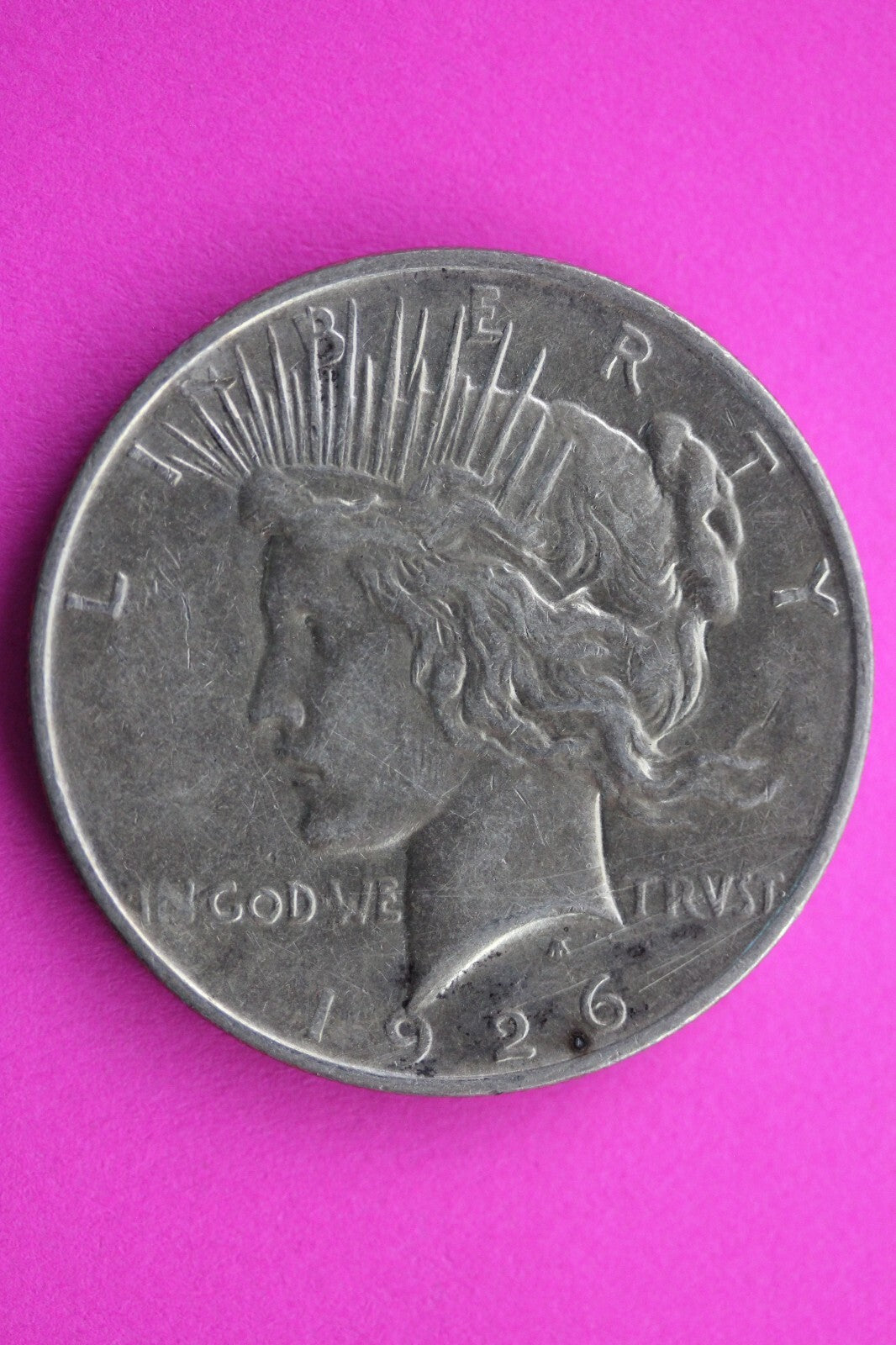 High Grade 1926 D Peace Silver Dollar LIberty Coin Guaranteed Authentic 0363N