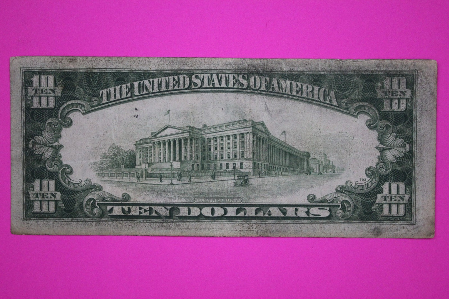 1934 A $10 Ten Dollars Silver Certificate FR 2309 Made For North Africa Use 27