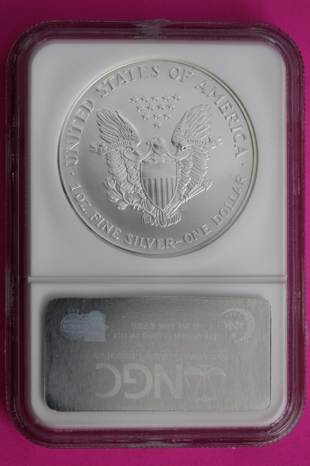 1998 MS 69 Silver Eagle 1 OZ .999 Silver NGC Certified Authentic Graded 669