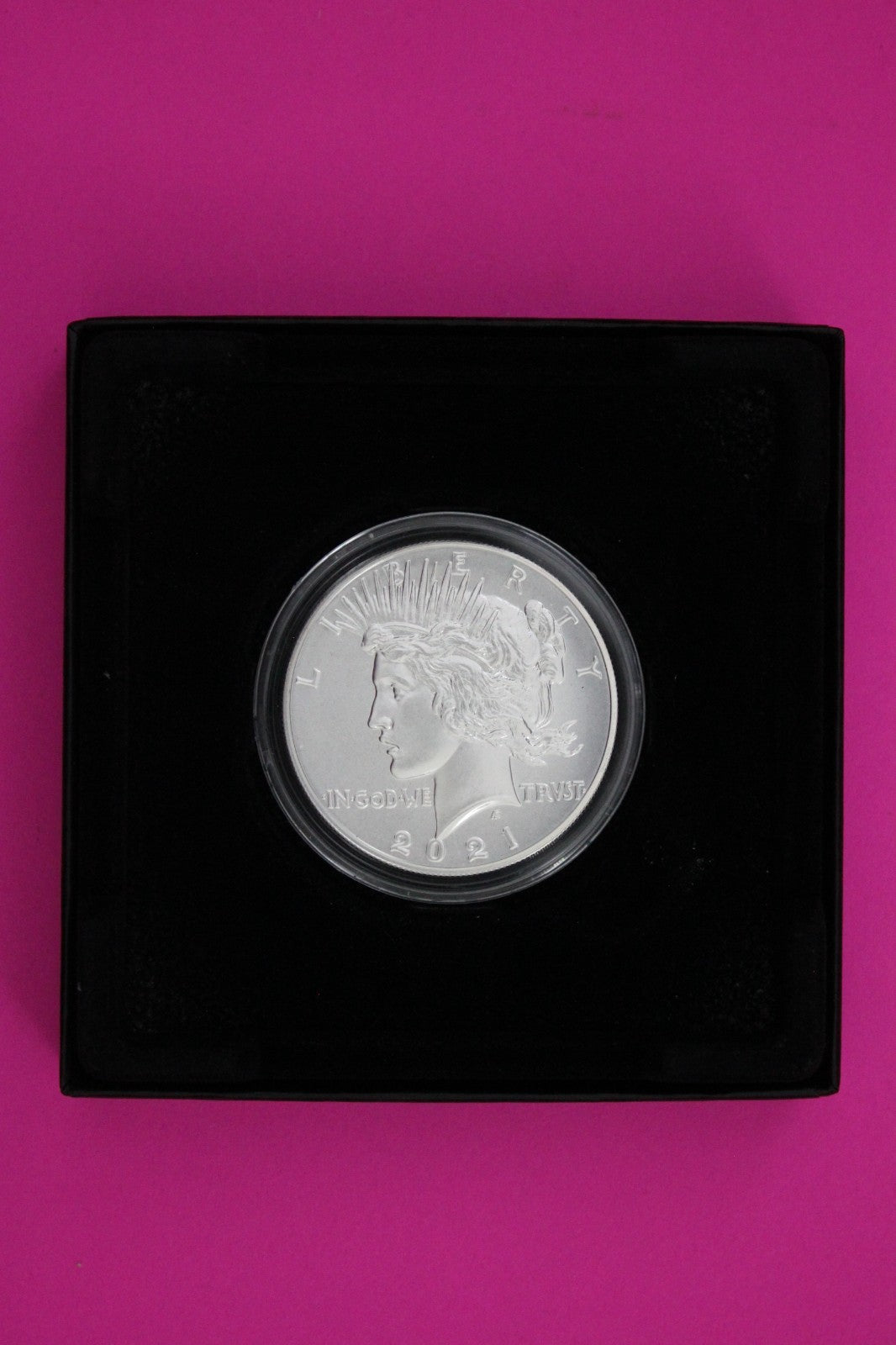 Gem Brilliant Uncirculated 2021 Peace P Silver Dollar 999 Fine Mint Box COA 6007