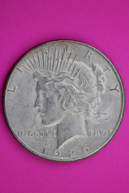 1926 S Peace Silver Dollar LIberty Coin Guaranteed Genuine American Seller 2030