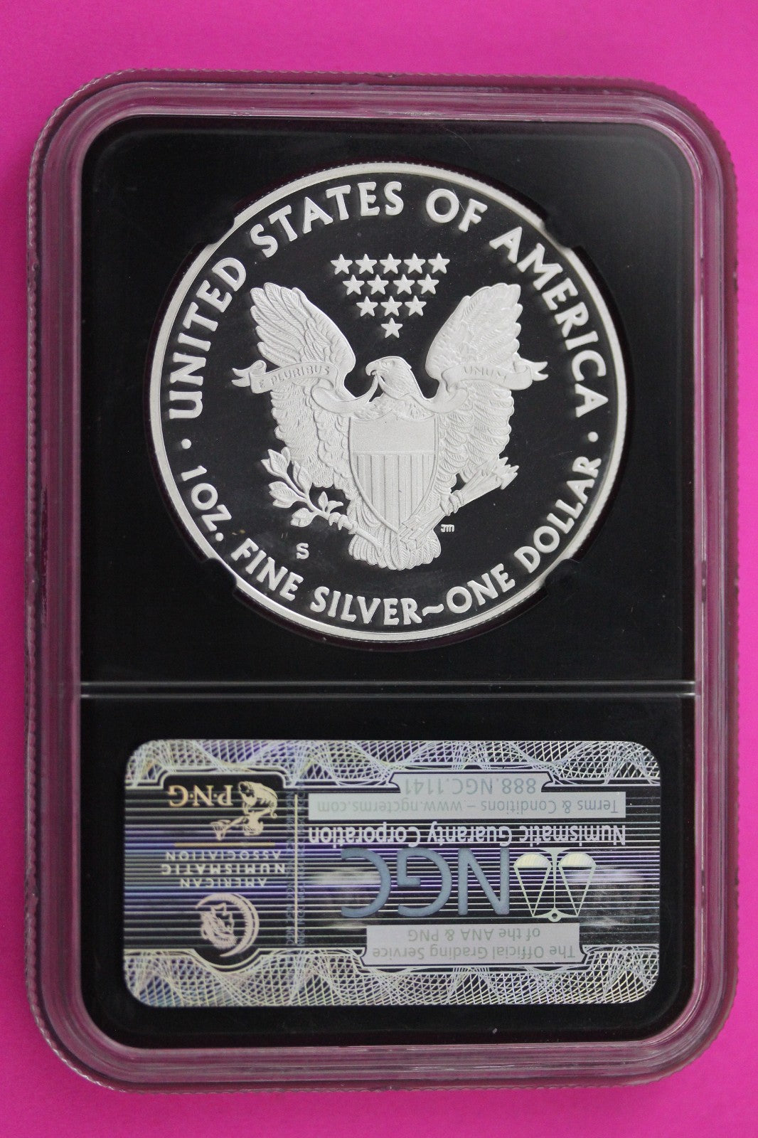 2012 S PF 69 Silver Eagle Proof DCAM 1 OZ .999 Silver NGC From S Eagle Set 697