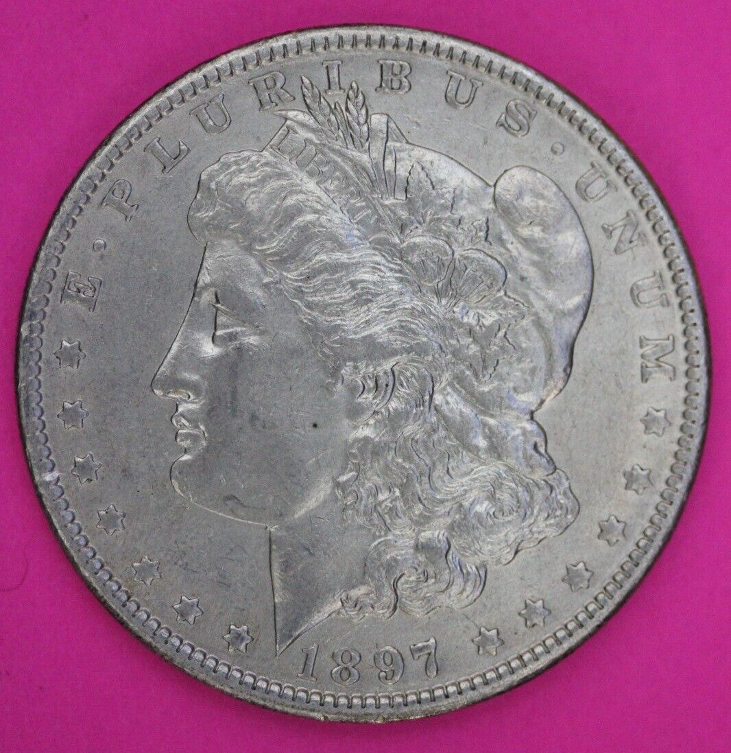 High Grade 1897 O Morgan Liberty Silver Dollar New Orleans Minted Rare Coin 52