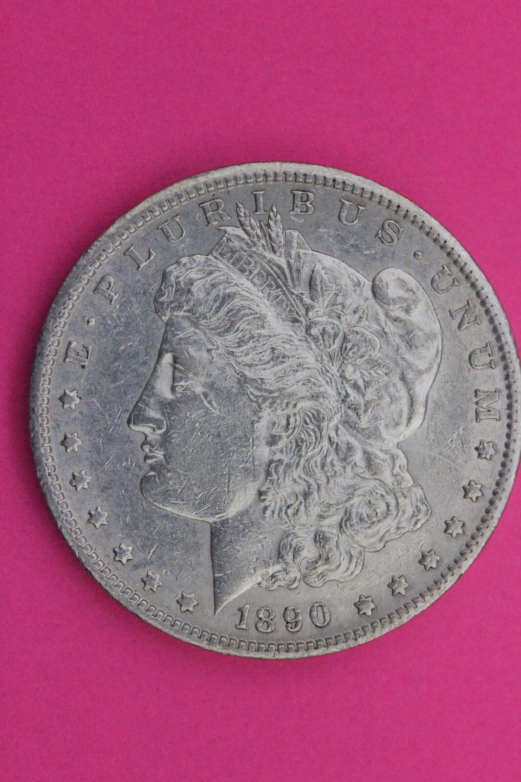 High Grade 1890 S Morgan Lady Liberty Rare Date Silver Dollar Authentic 0284N