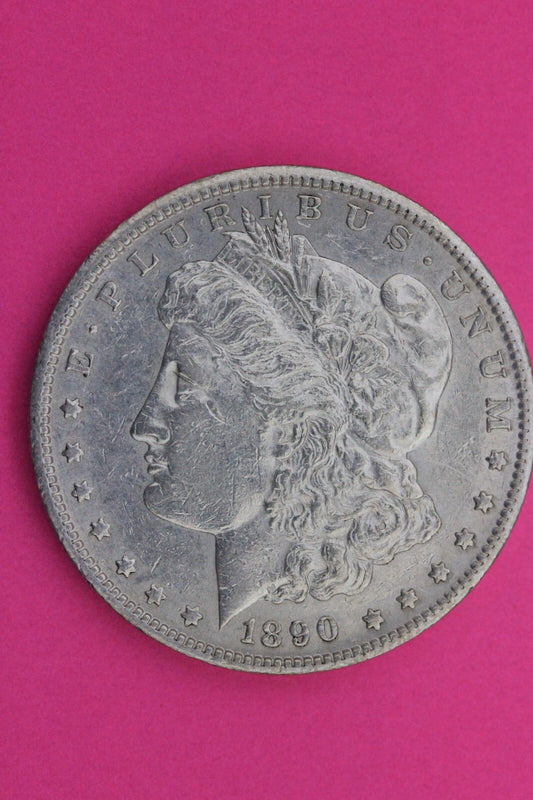 High Grade 1890 S Morgan Lady Liberty Rare Date Silver Dollar Authentic 0284N