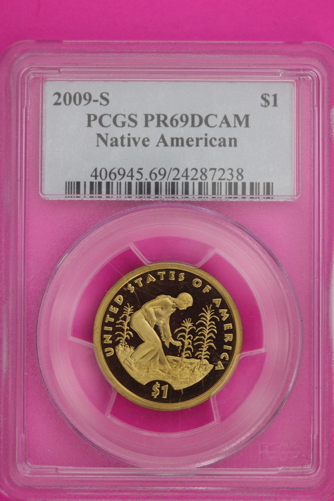 2009 S PR 69 Sacagawea Dollar Native American NGC Certified Authentic Slab 11
