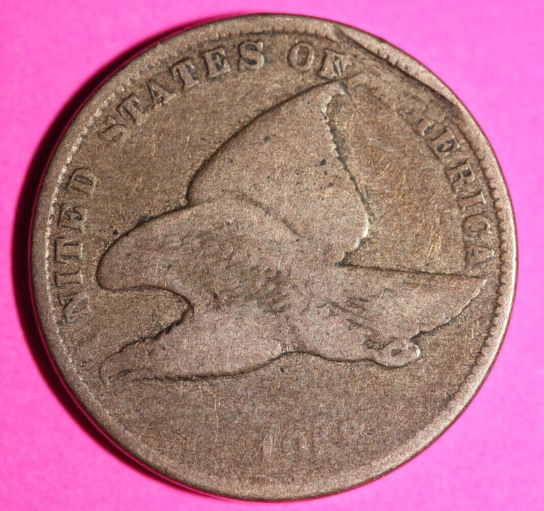 1858 Flying Eagle Cent Penny Exact Scarce Early Type Exact Coin as Pictured 147