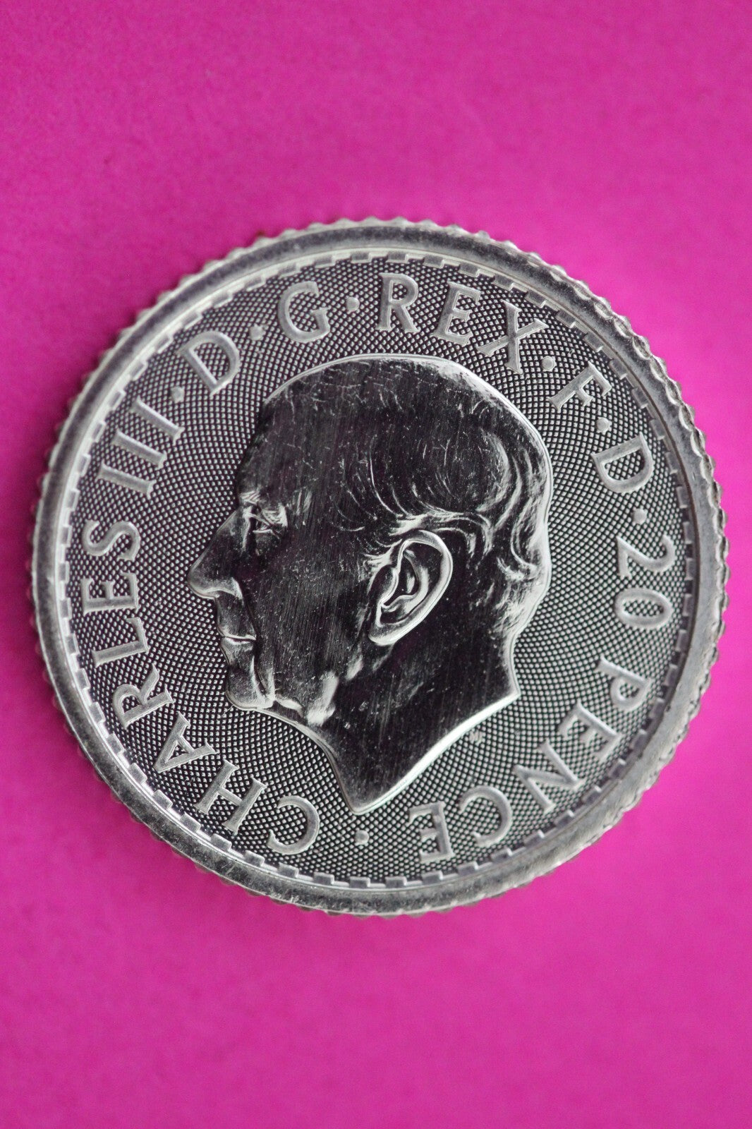 2024 Great Britain 20 Pence 1/10 th Ounce Britannia .999 Silver Authentic 0995