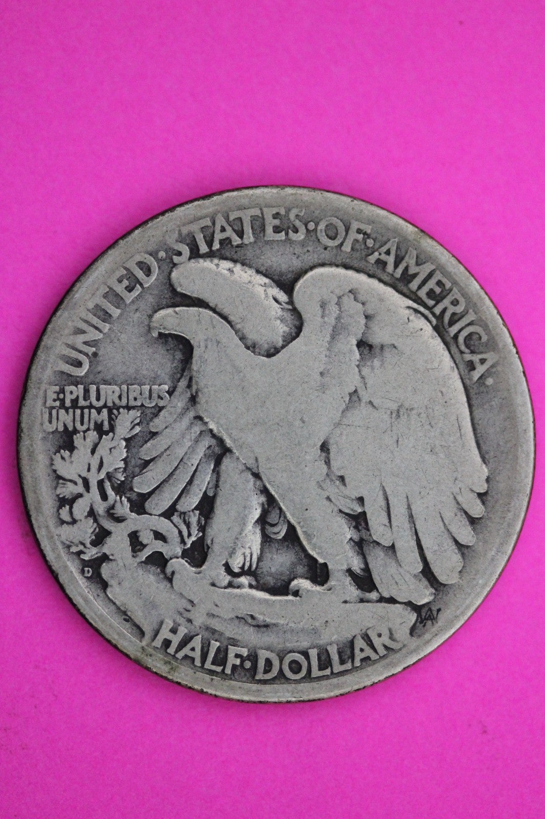 1919 D Walking Liberty Silver Half Dollar Guaranteed Authentic Genuine Coin 2356