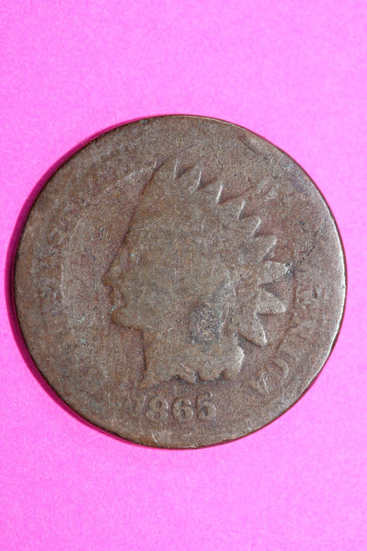 1865 Indian Head Cent Penny Scarce Early Type Coin Exact Coin Pictured 133
