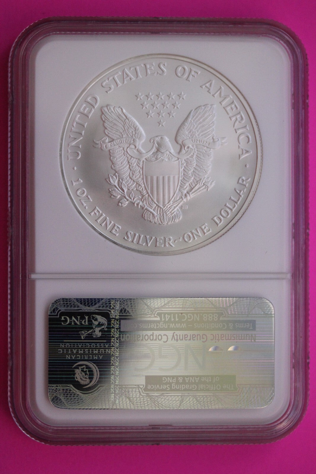 2004 MS 69 American Silver Eagle 1 OZ NGC Slab Special Label Set 959 of 1500 371
