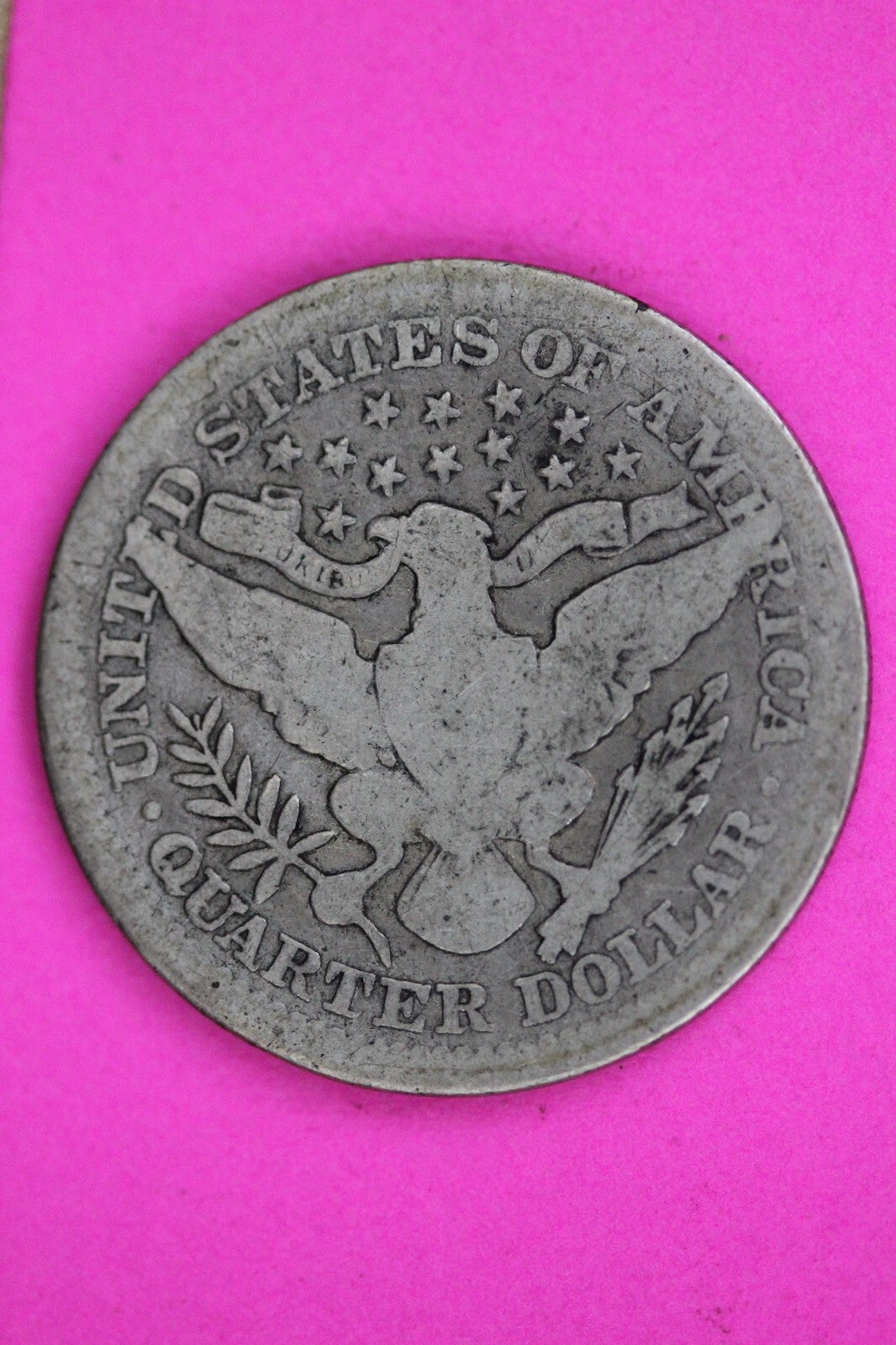 1905 P Barber Liberty Silver Quarter Guaranteed Authentic & Genuine Coin 1463