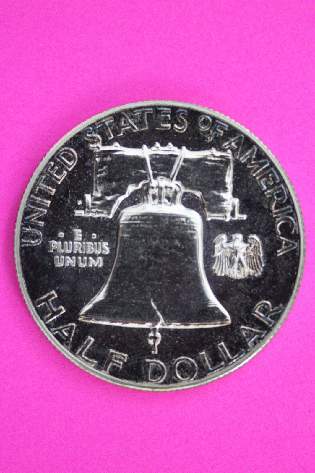 Toned Cameo OBV  1962 Proof Ben Franklin Half Dollar Silver Coin Authentic 1784