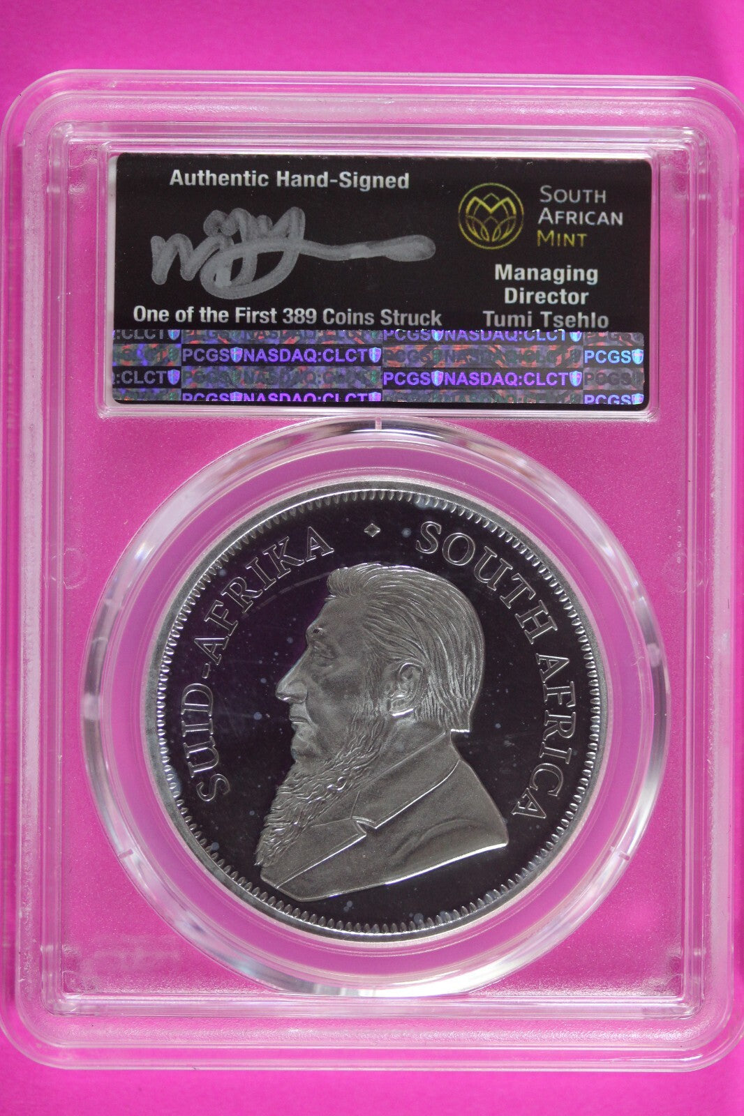 2018 PR 70 South Africa Krugarand 1 OZ Silver Coin PCGS Graded Authentic 527