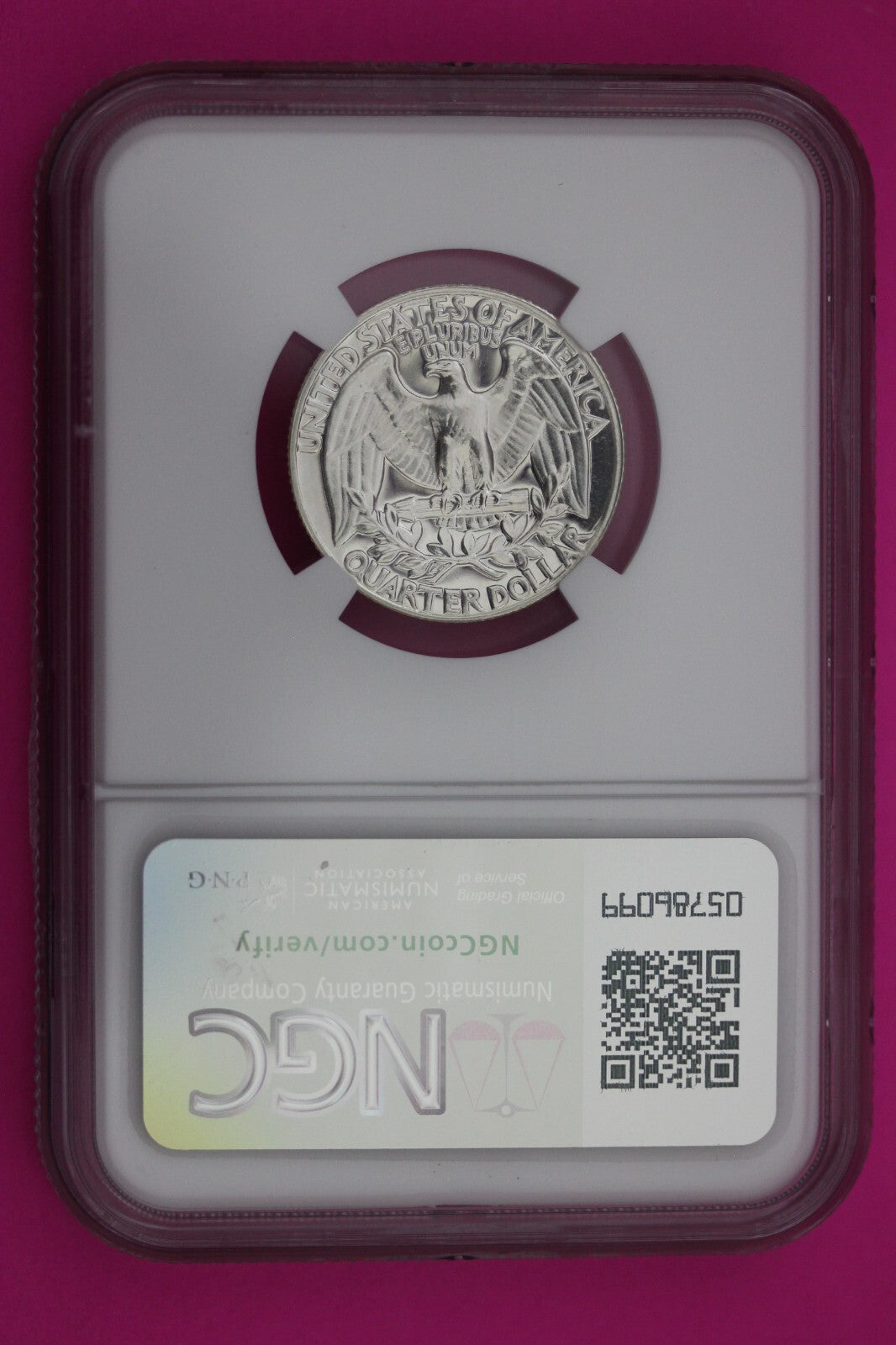 1959 PF 68 Proof Washington Silver Quarter NGC Certified Graded Authentic 266