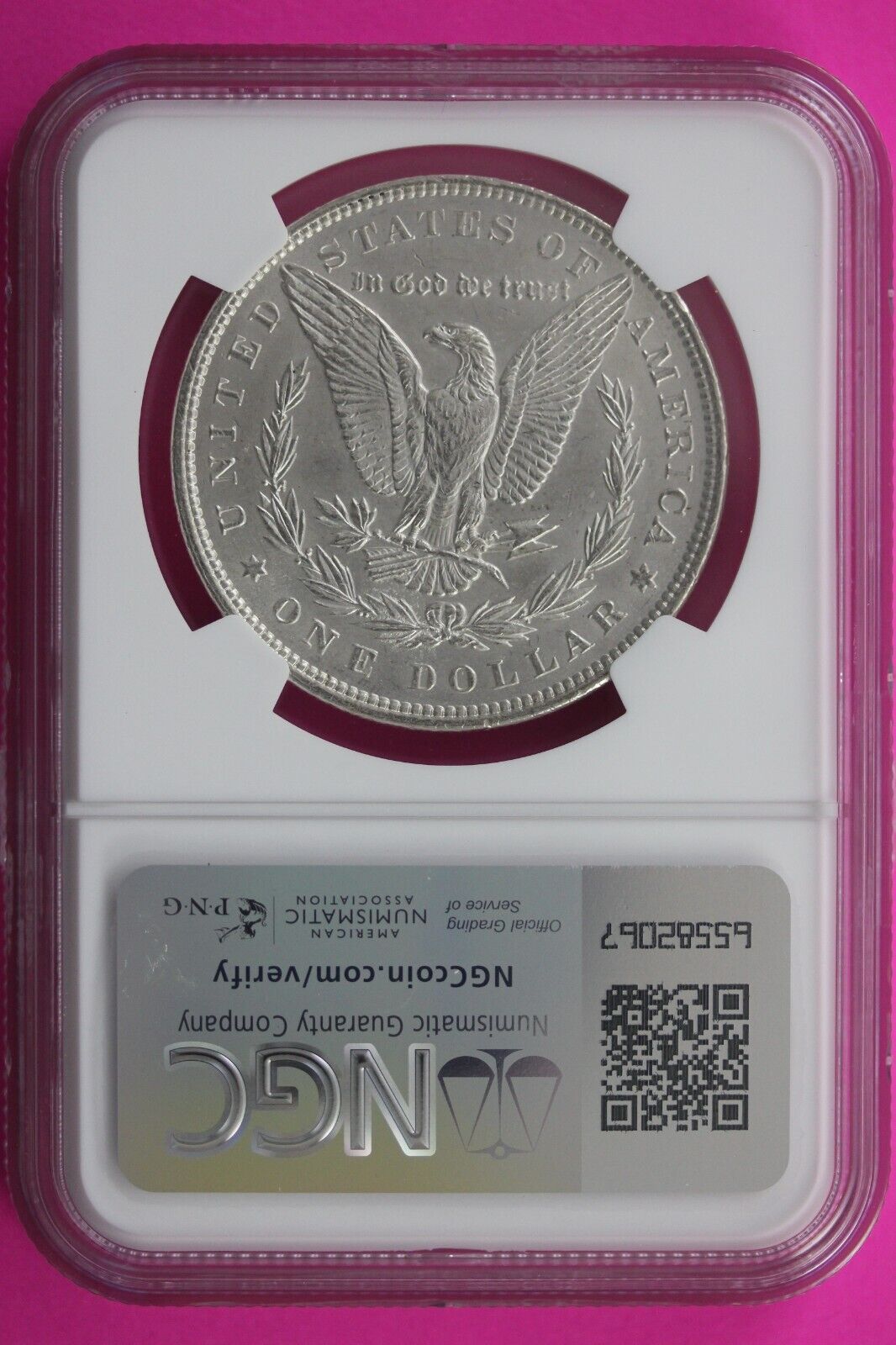 1897 P MS 61 Liberty Morgan Silver Dollar VAM 6A Pitted Reverse Top 100 NGC 700