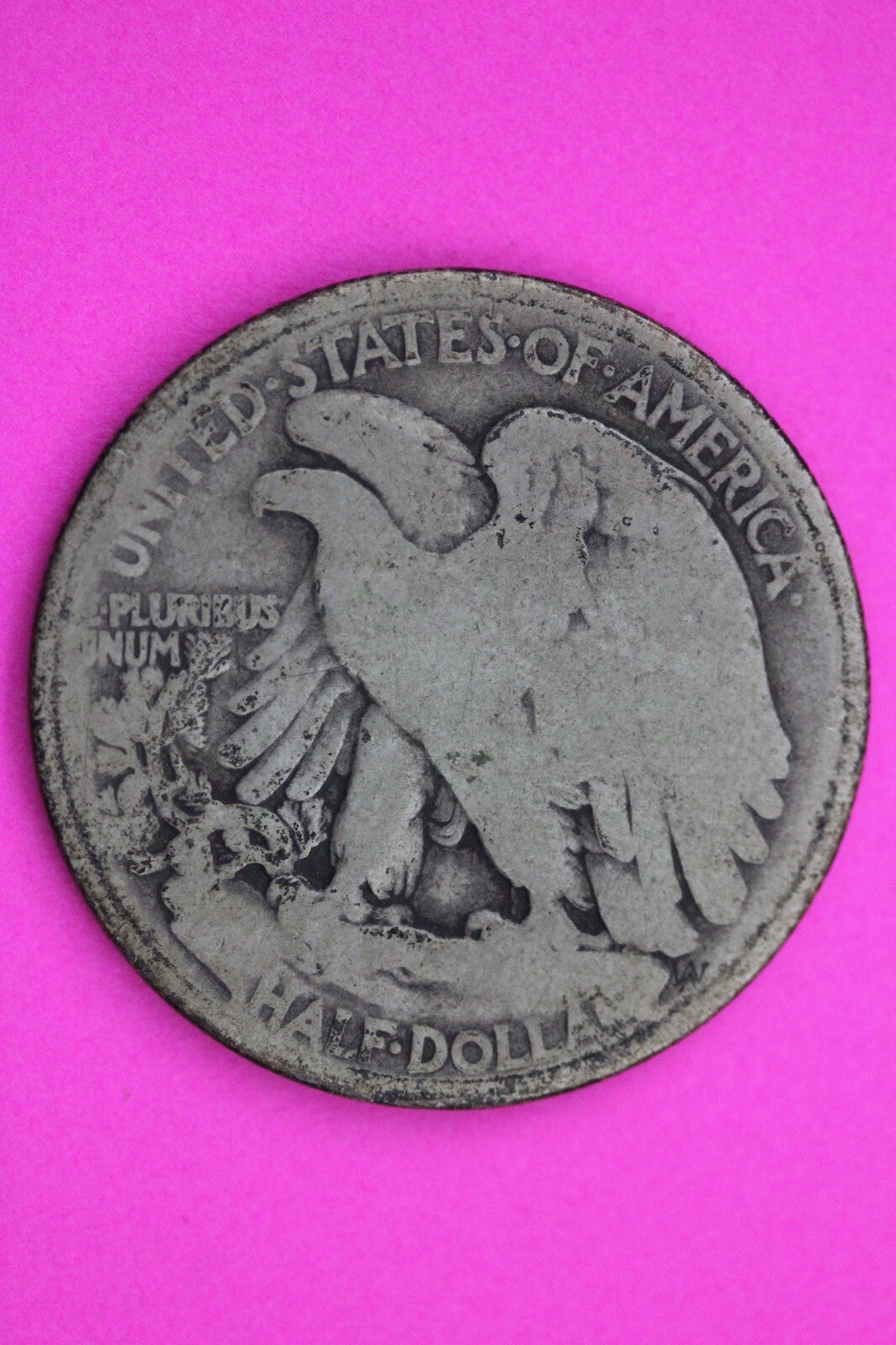 1916 D OBV Walking Liberty Silver Half Dollar Walker Guaranteed Authentic 0269N