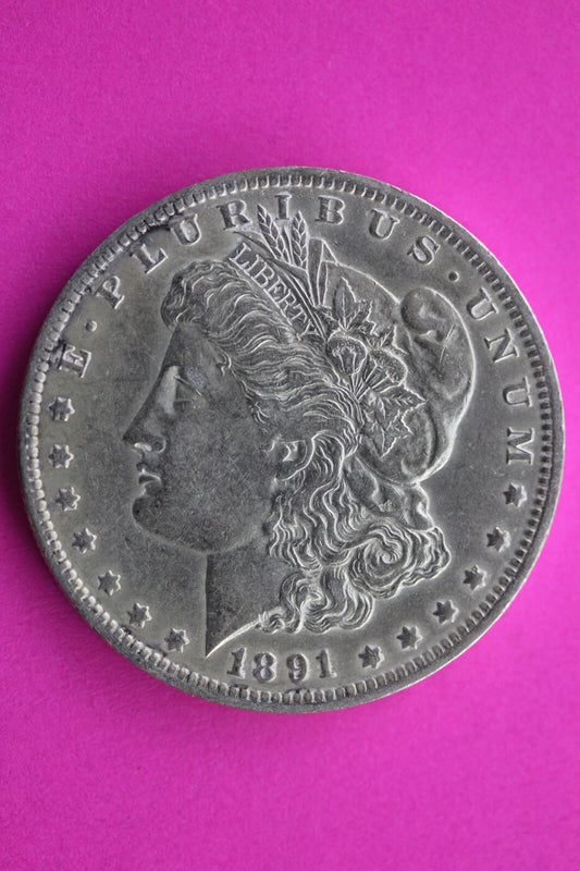 Hi Grade 1891 O Morgan Lady Liberty Rare Date Silver Dollar Authentic Coin 0385N