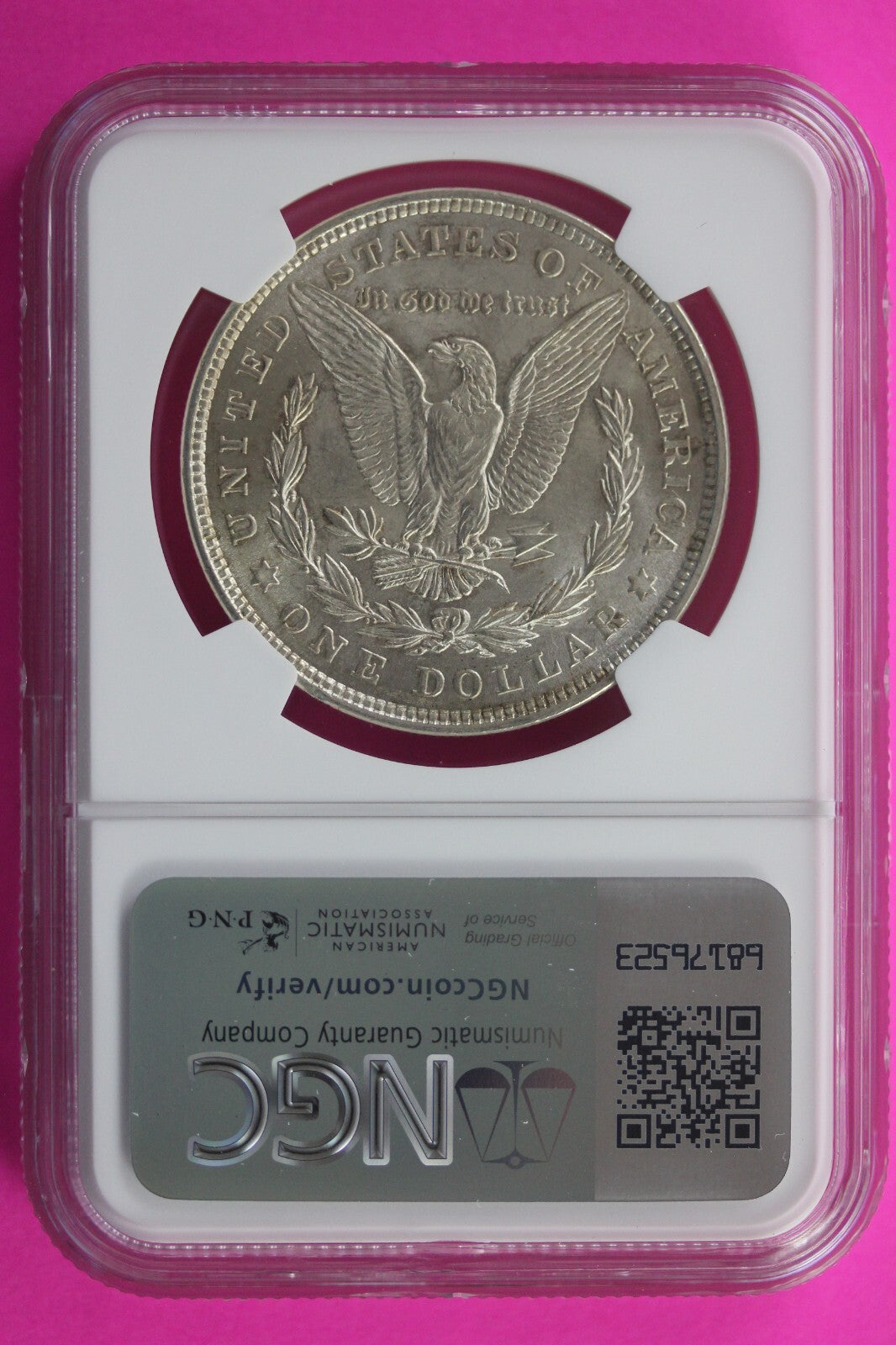 1921 P MS 64 Liberty Morgan Silver Dollar NGC Certified Graded Slab 470