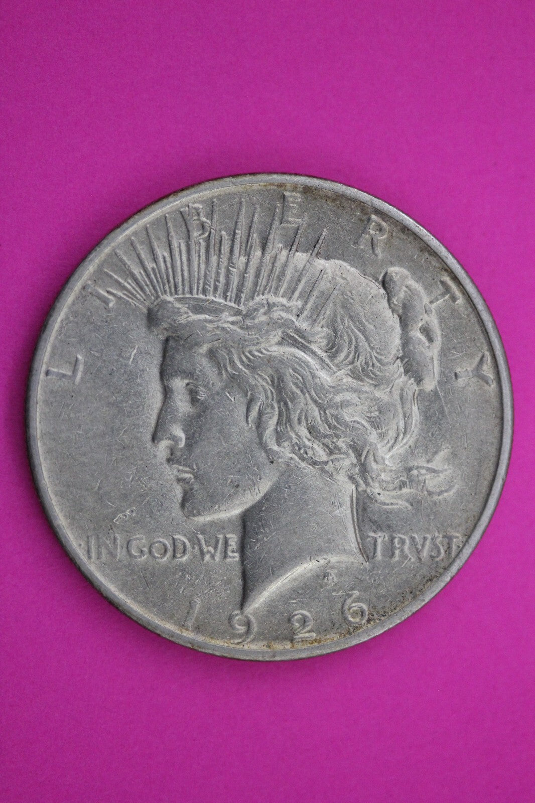 High Grade 1926 D Peace Silver Dollar LIberty Coin Guaranteed Authentic 0299N