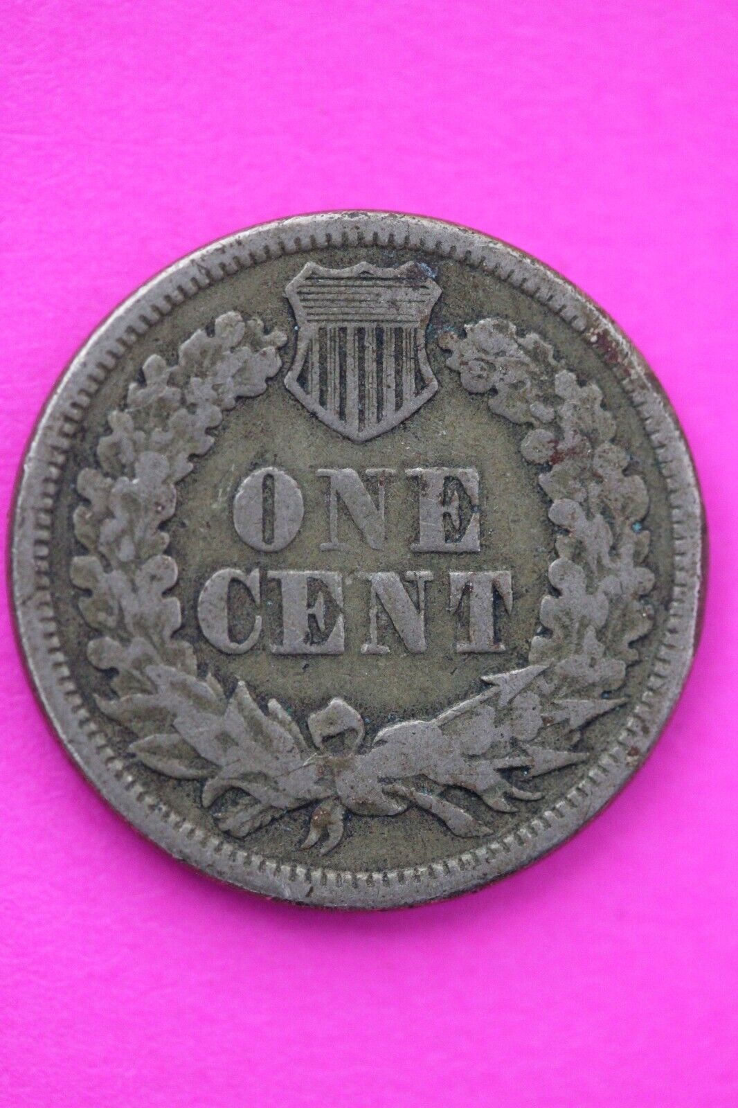 1863 Copper Nickel Indian Head Cent Penny Early Type Coin Exact Coin Pictured 64
