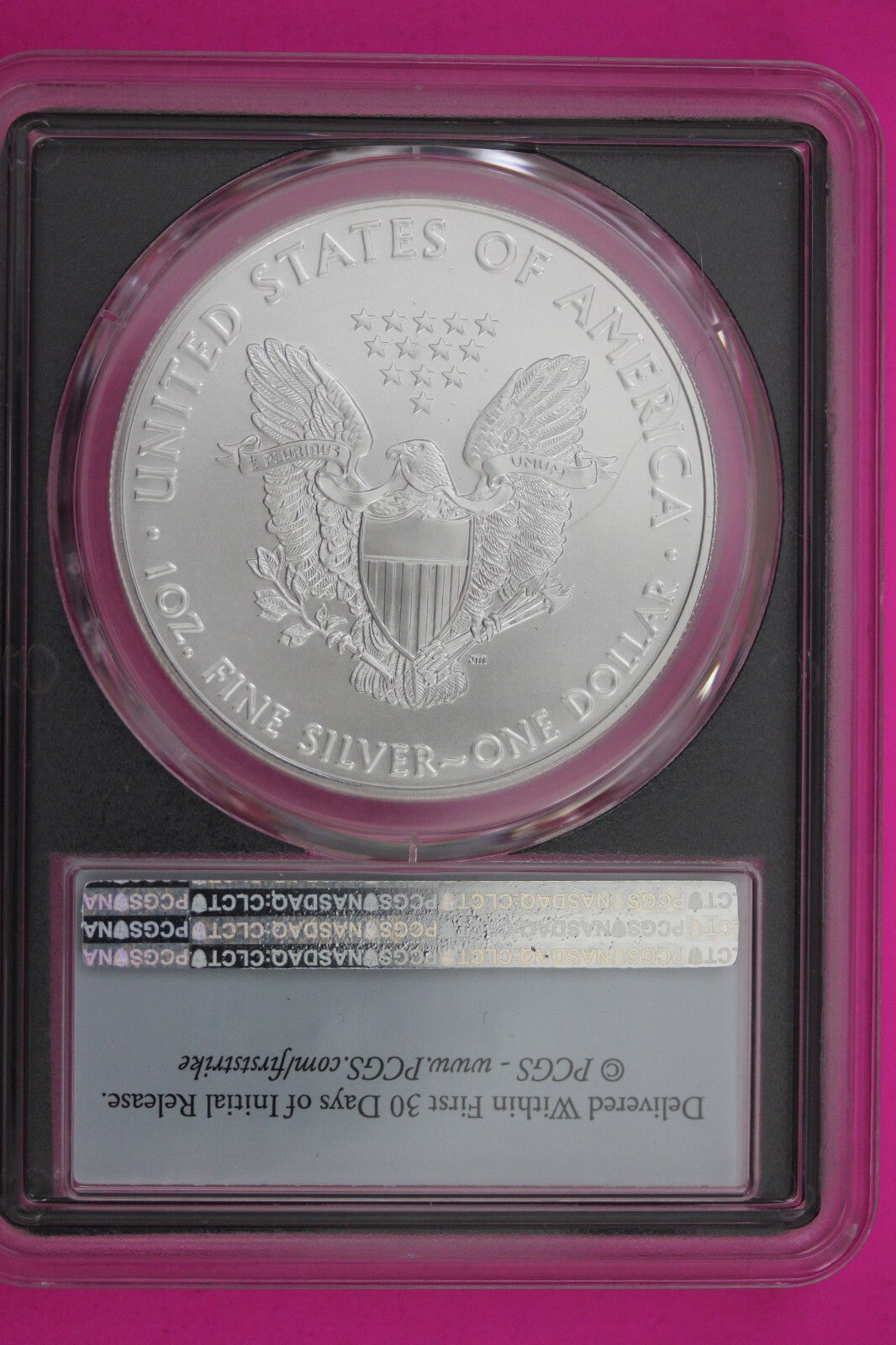 2020 MS 70 Silver Eagle Coin 1 OZ .999 PCGS Certified Graded Authentic Slab 595