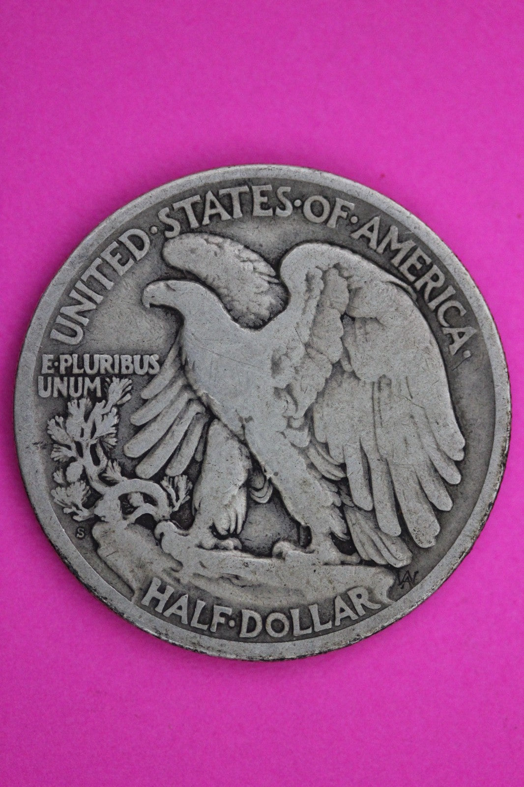 1921 S Walking Liberty Silver Half Dollar Guaranteed Authentic Genuine Coin 2352