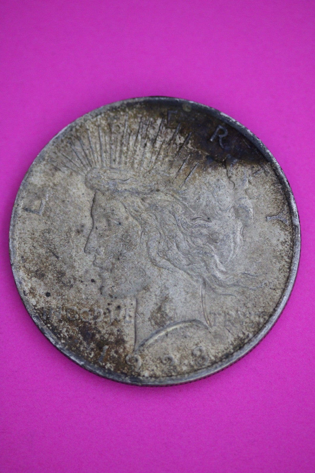 High Grade 1923 P Peace Silver Dollar LIberty Coin Authentic & Genuine 2633