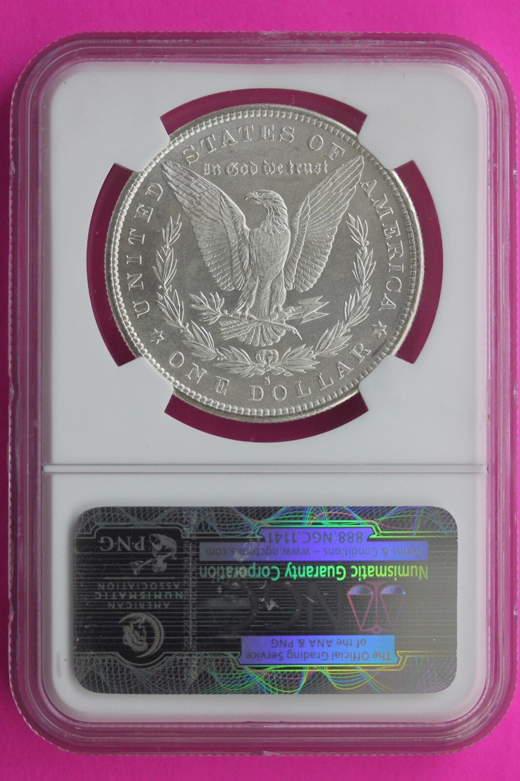 Rare 1879 S MS 64 Liberty Morgan Silver Dollar NGC Certified Authentic Slab 868