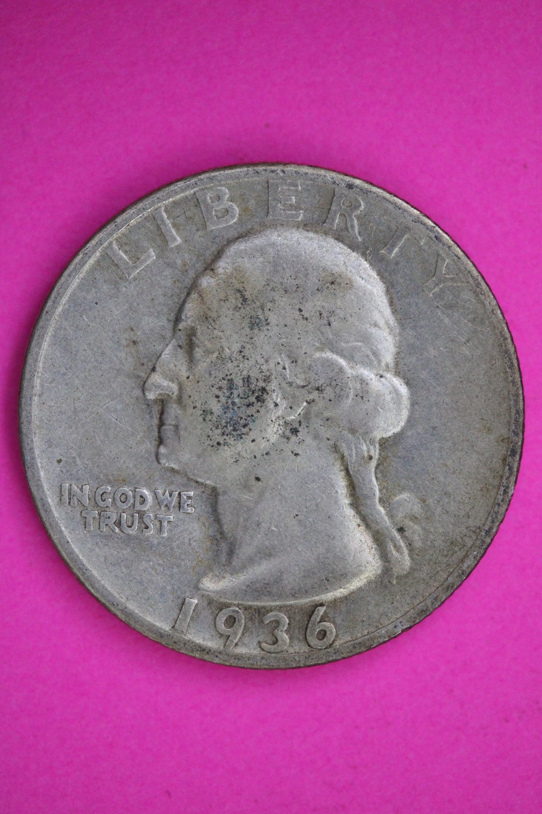 1936 D George Washington Quarter Silver Guaranteed Authentic & Genuine Coin 2964