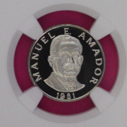 1981 Panama PF 69 Ultra Cameo Proof 10 Centesimos NGC Certified Graded Slab 938