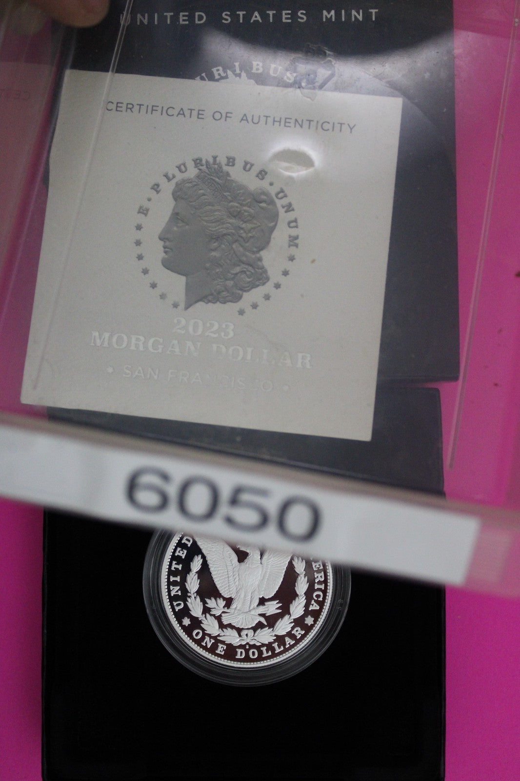Gem Deep Cameo Proof 2023 S Morgan Silver Dollar .999 Mint Box COA 6050