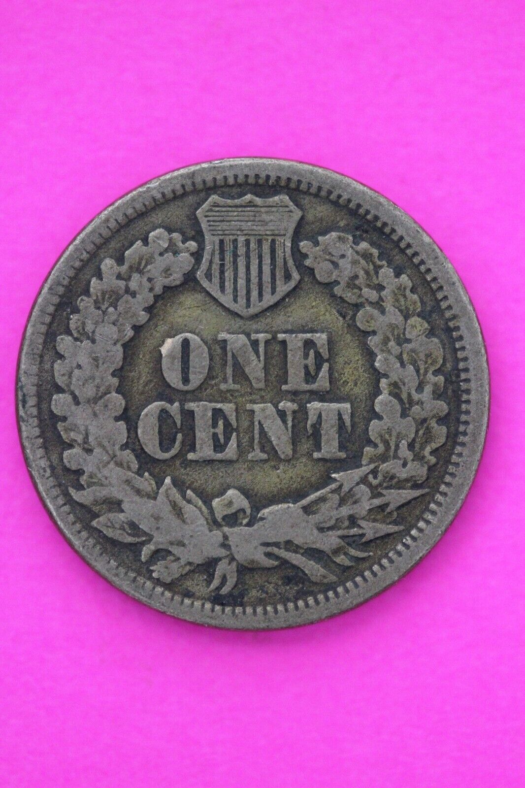 1863 Copper Nickel Indian Head Cent Penny Exact Early Type Coin Pictured 70