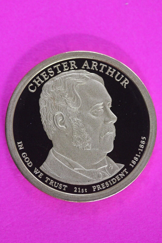 Proof 2012 S Chester Arthur Presidential Dollar DCAM Same Coin In Pics TOM 12