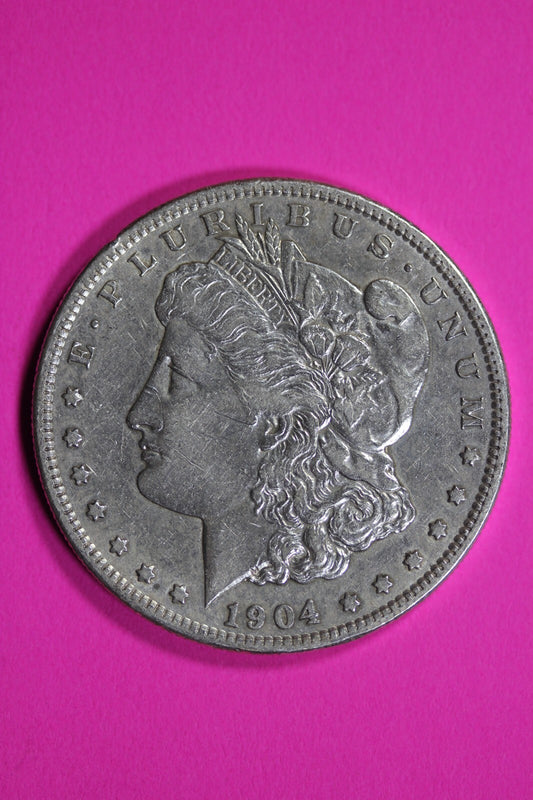High Grade 1904 S Morgan Liberty Silver Dollar Key Date Coin San Francisco 202