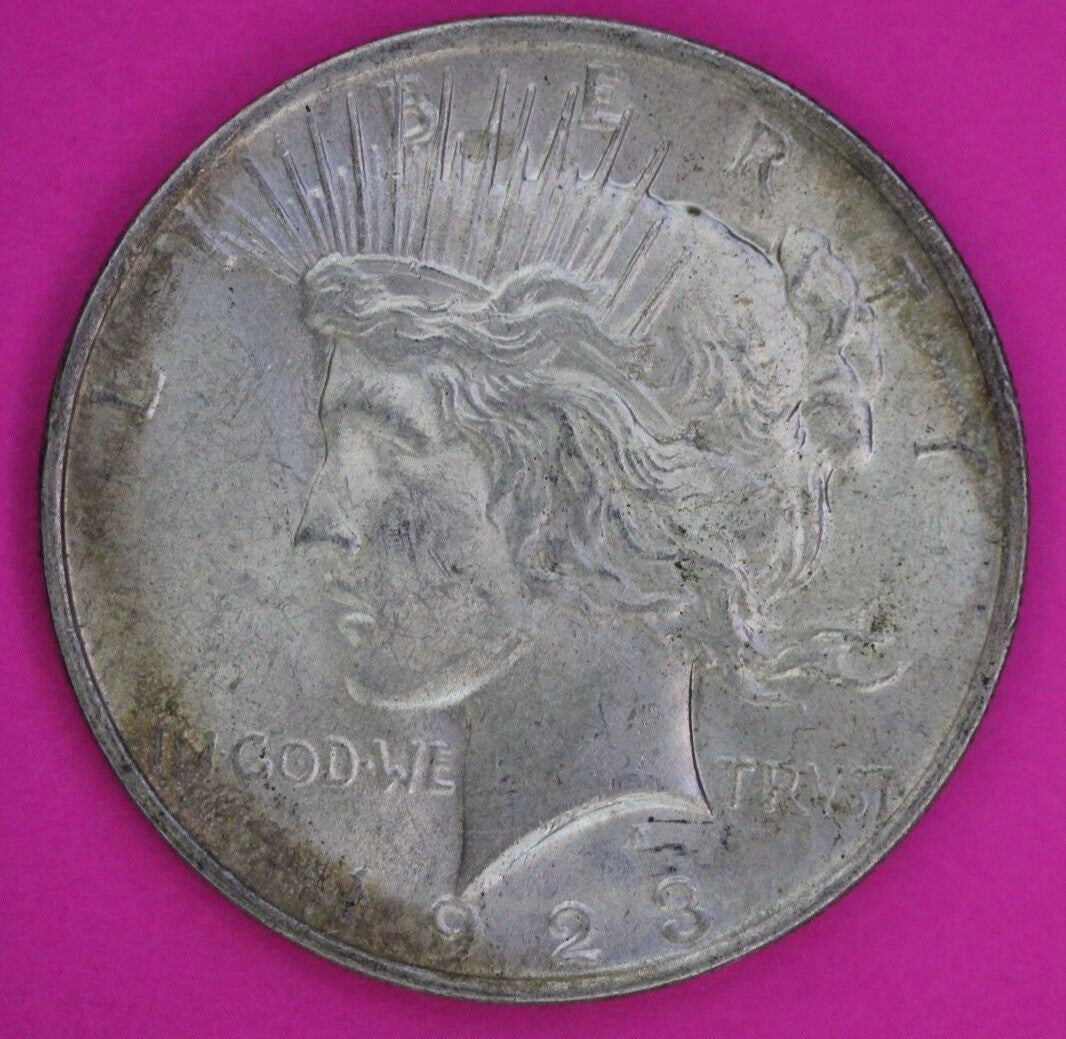 Tone High Grade 1923 P Liberty Peace Silver Dollar Philadelphia Mint Coin 241